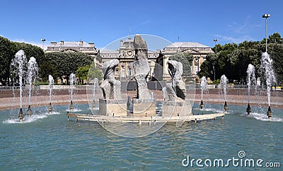 Place de la Republique in Lille, France Editorial Stock Photo