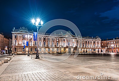 Place du Capitole in Toulouse, France. Editorial Stock Photo