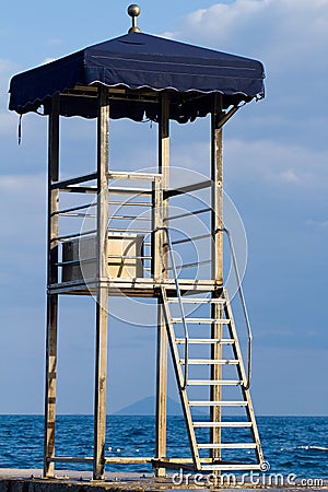 A place for lifeguards Stock Photo