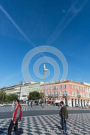 Place Massena Nice Editorial Stock Photo