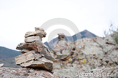 Place of power at the confluence of two rivers Stock Photo