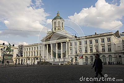 Place Royale in Brussels Editorial Stock Photo