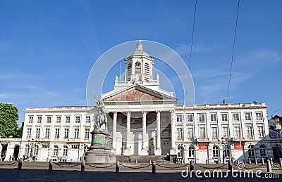 Place Royale/Koningsplein, Brussels Editorial Stock Photo