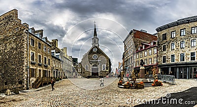 Place Royale, Old Quebec City Editorial Stock Photo