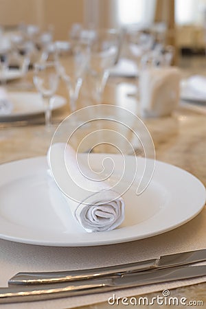 Place setting Stock Photo