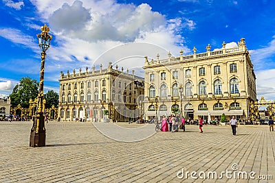 Place Stanislas, Historical city center of Nancy in Lorraine, France Editorial Stock Photo