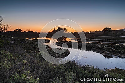 Place to hike around Santa Barbara Stock Photo