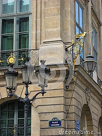 Place Vendome Paris Stock Photo