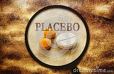 Placebo effect of tablets Stock Photo