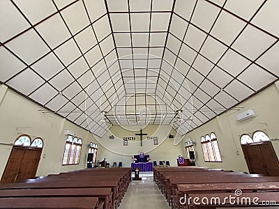 Places of worship for christians in offering prayers and praises Stock Photo