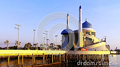 Places of worship of Muslims in the city of Makassar Editorial Stock Photo