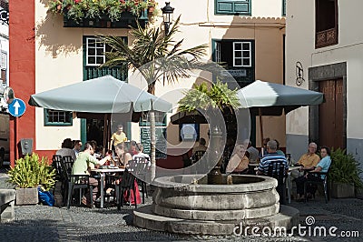 Placeta de Borrero in Santa Cruz on La Palma, Canary Islands Editorial Stock Photo