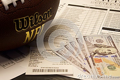 Sports Bet Editorial Stock Photo