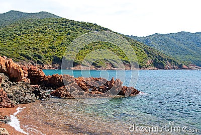 Plage at Corsica Stock Photo