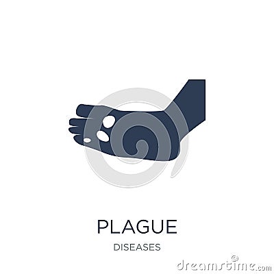 Plague icon. Trendy flat vector Plague icon on white background Vector Illustration
