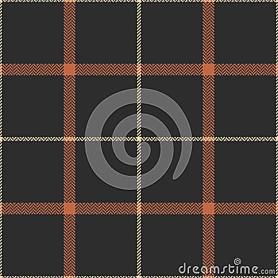 Brown plaid pattern. Herringbone textile texture for autumn and winter designs. Tartan seamless tattersall check plaid. Vector Illustration