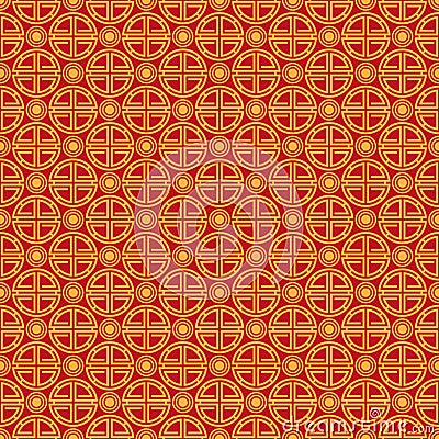 Lunar New Year Seamless Pattern Vector Illustration