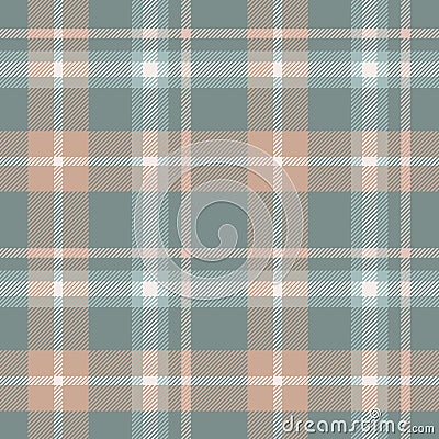 Plaid seamless pattern. Check cosy plaids. Repeating tartan checks design. Repeated scottish fall flannel. Madras fabric print Vector Illustration