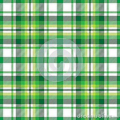 Plaid seamless pattern. Repeating checker fabric for design prints plaids. Repeated check ekose. Checks square line. Vichi cloth Vector Illustration