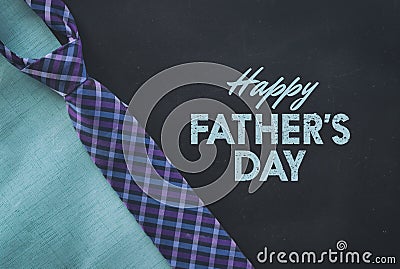 Plaid tie for fathers day Stock Photo