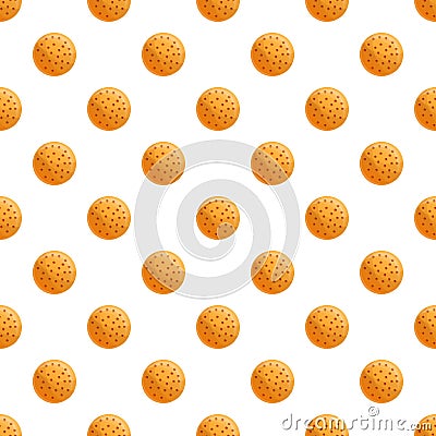 Plain biscuit pattern seamless vector Vector Illustration