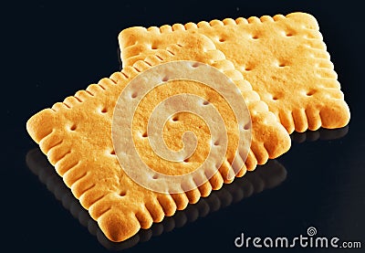 Plain biscuits Stock Photo