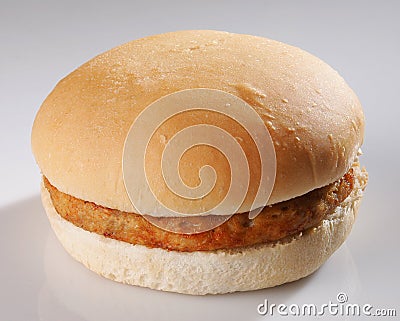 Plain Burger Stock Photo