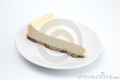 Plain New York Style Cheese Cake Stock Photo