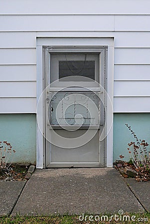 Plain Side Door Stock Photo