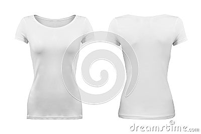 Plain White T-Shirt Stock Photo