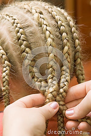 Plait braid Stock Photo