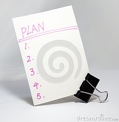 Plan Stock Photo