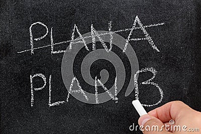 Plan B Stock Photo