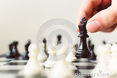 Plan leading strategy of successful business competition leader Stock Photo