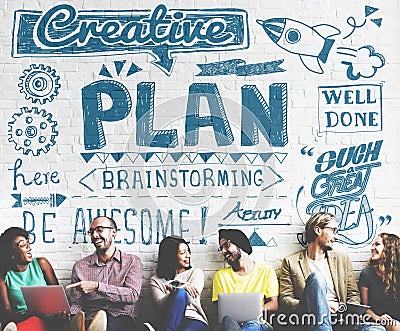 Plan Planning Vision Strategy Tactics Process Concept Stock Photo