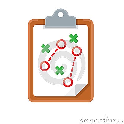 Plan tactic icon Vector Illustration