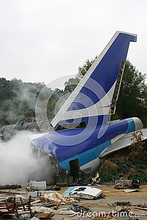 Plane Crash Editorial Stock Photo