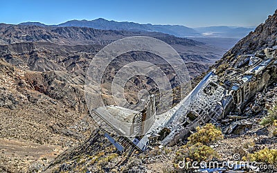 Albatross plane crash site in Death Valley Editorial Stock Photo
