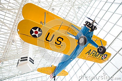 Plane displays at the Air Museum Editorial Stock Photo