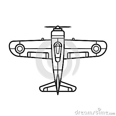 Plane-Flat Vector Illustration