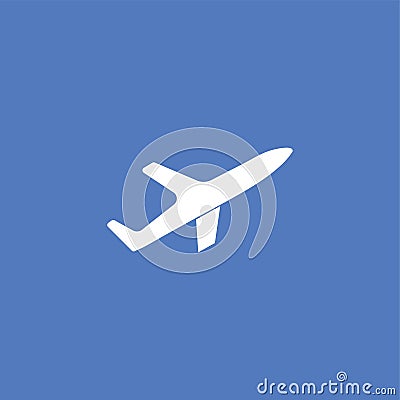 Plane icon illustration isolated vector . Vector Illustration