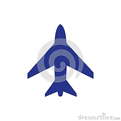 Plane icon stock vector illustration flat design style Vector Illustration