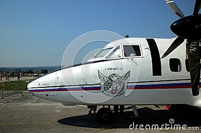 Plane L-410 UPV-E - Slovac air force Editorial Stock Photo