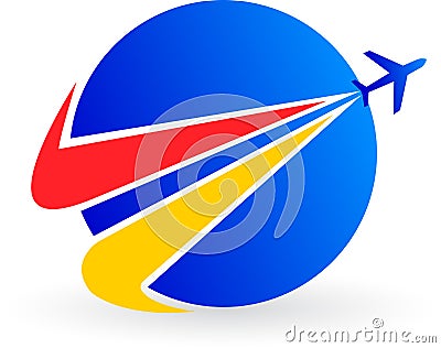 Plane logo Vector Illustration