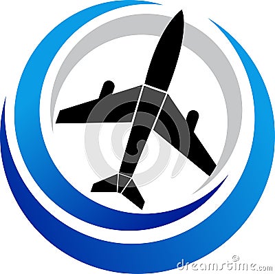 Plane logo Vector Illustration