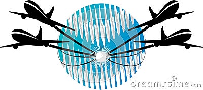 Plane logo Vector Illustration