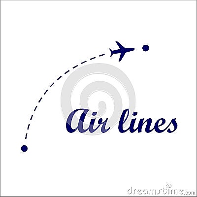 Plane Vector Illustration