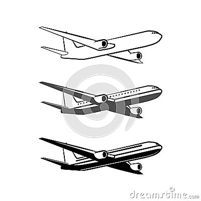 Plane logo Vector Illustration