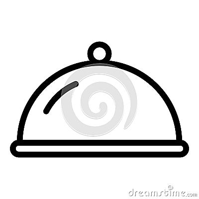 Plane meal icon, outline style Vector Illustration
