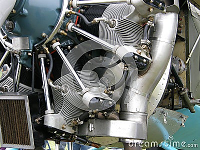 Plane motor Stock Photo